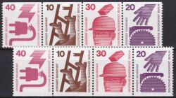 1974  Freimarken: Unfallverhütung - Zusammendrucke
