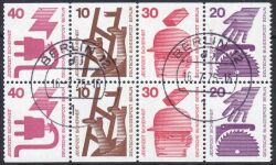 1974  Freimarken: Unfallverhütung - Heftchenblatt