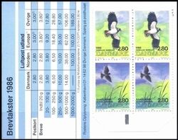 1986  Vögel - Markenheftchen