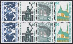 1989  Freimarken: Sehenswrdigkeiten - Heftchenblatt