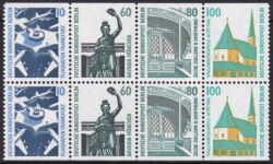1989  Freimarken: Sehenswürdigkeiten - Heftchenblatt