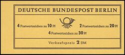 1966  Markenheftchen: Brandenburger Tor