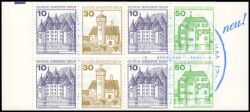 1981  Markenheftchen: Burgen & Schlösser