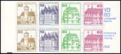 1980  Markenheftchen: Burgen & Schlösser