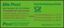 1982  Markenheftchen: Burgen & Schlösser mit Zählbalken