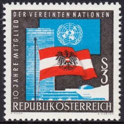 1965  10 Jahre Mitglied der Vereinten Nationen (UNO)