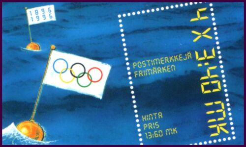 1996 Olympische Sommerspiele in Atlanta Markenheftchen, 3,80