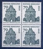 1964  Freimarken: Deutsche Bauwerke aus Bogen