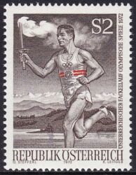 1972  Fackellauf zu den Olympischen Spielen in Mnchen