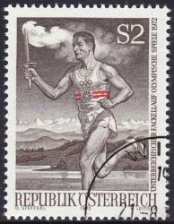 1972  Fackellauf zu den Olympischen Spielen in München