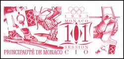 1993  Session des Internationalen Olympischen Komitees (IOC) - Markenheftchen