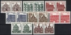 1964  Freimarken: Deutsche Bauwerke in Paaren