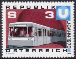1978  Inbetriebnahme des ersten Teilstückes der Wiener U-Bahn
