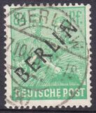 1948  Freimarken: Schwarzaufdruck Berlin  84 Pfennig