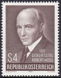 1980  100. Geburtstag von Robert Musil