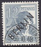 1948  Freimarken: Schwarzaufdruck Berlin  12 Pfennig