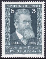 1981  75. Todestag von Ludwig Boltzmann