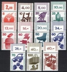 1971  Freimarken: Unfallverhütung aus Bogen