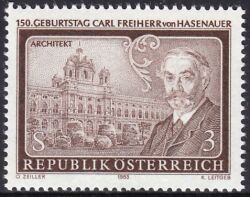 1983  150. Geburtstag von Carl Freiherr von Hasenauer