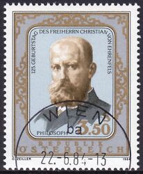 1984  125. Geburtstag von Freiherr Christian von Ehrenfels
