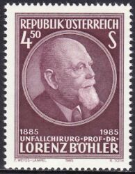 1985  100. Geburtstag von Lorenz Böhler