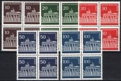 1966  Freimarken: Brandenburger Tor aus Bogen