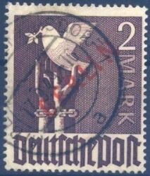1949  Freimarken: Rotaufdruck  Berlin