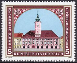 1991  Erhebung von St. Plten zur Landeshauptstadt
