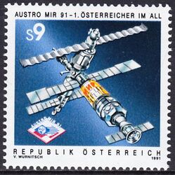 1991  Sowjetisch-sterreichisches Raumfahrtprojekt AUSTROMIR `91