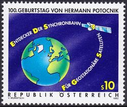 1992  100. Geburtstag von Hermann Potocnik - Raumfahrtpionier