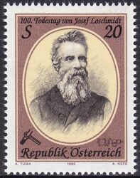 1995  100. Todestag von Josef Loschmidt