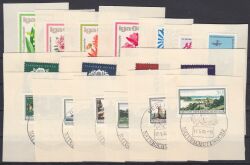 1966  versch. Markenausgaben mit Sonderstempel
