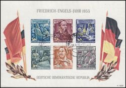 1955  Todestag von Friedrich Engels - Block