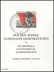 1956  70. Geburtstag von Ernst Thälmann - Block