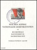 1956  70. Geburtstag von Ernst Thlmann - Block
