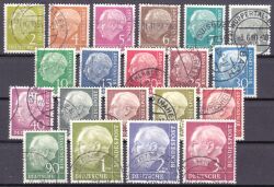 1954  Freimarken: Bundespräsident Theodor Heuss