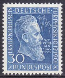 1951  Verleihung des Nobelpreises an Wilhelm Röntgen