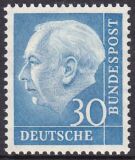 1954  Freimarke: Bundesprsident Theodor Heuss