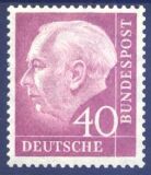 1954  Freimarke: Bundespräsident Theodor Heuss