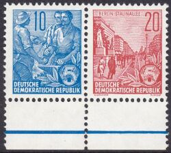 1957  Freimarken: Fünfjahrplan W 6
