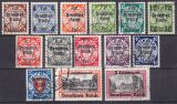 1939  Freimarken von Danzig mit Aufdruck "Deutsches...