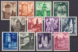 1940  Freimarken: Bauwerke in Krakau