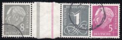 1958  Freimarken: Theodor Heuss/Ziffer