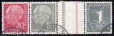 1958  Freimarken: Theodor Heuss/Ziffer