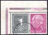 1958  Freimarken: Theodor Heuss/ziffer