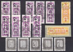 1956  versch. Dienstmarken