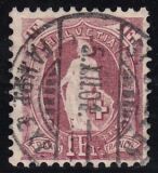 1882  Freimarken: Stehende Helvetia