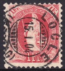1899  Freimarken: Stehende Helvetia - Farbänderungen