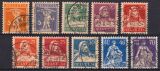 1921/34  Freimarken mit Farbänderungen