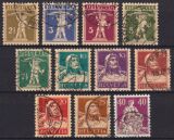 1924  Freimarken: Farbänderungen